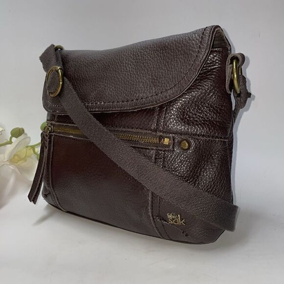 The Sak Leather Flap Bag Crossbody - Picture 3 of 12